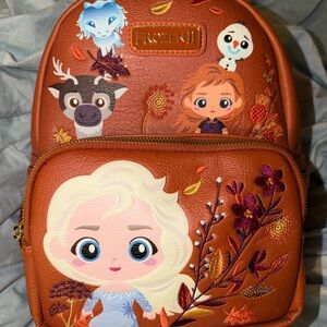 Loungefly Orange Frozen II Character Mini Backpack